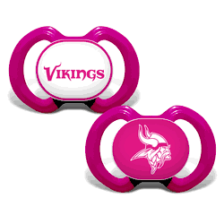 Minnesota Vikings Pacifier 2-Pack - Pink