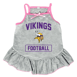 Minnesota Vikings Pet Dress Grey Type XSmall