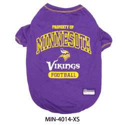 Minnesota Vikings Pet Tee Shirt X-Small