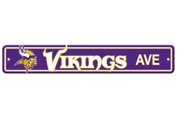 Minnesota Vikings Plastic Street Sign