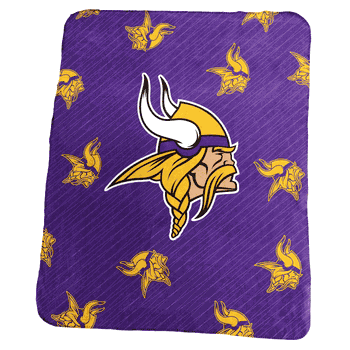 Minnesota Vikings Repeating Classic Fleece Throw