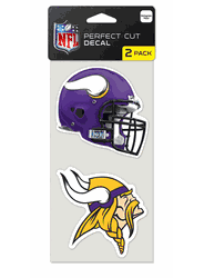 Minnesota Vikings Set of 2 Die Cut Decals