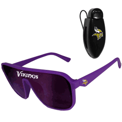 Minnesota Vikings Shield Sunglasses with Visor Clip