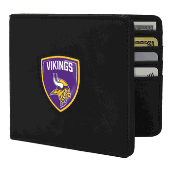 Minnesota Vikings Shield Wallet - Black