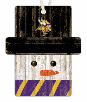 Minnesota Vikings Snowman Ornament