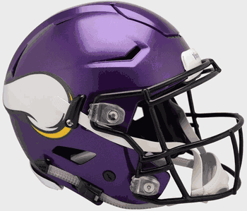 Minnesota Vikings SpeedFlex Full Size Football Helmet Satin Purple