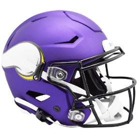 Minnesota Vikings SpeedFlex Full Size Football Helmet Satin Purple