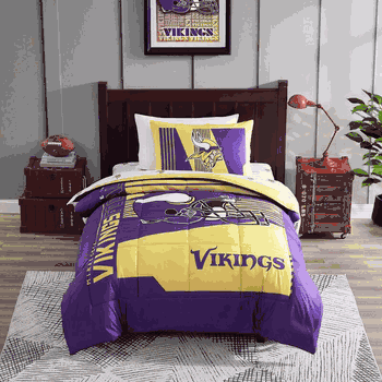 Minnesota Vikings Status Bed In A Bag Twin