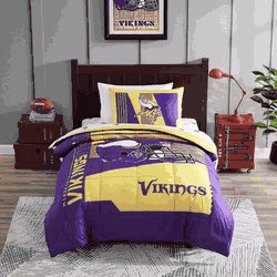 Minnesota Vikings Status Bed In A Bag Twin