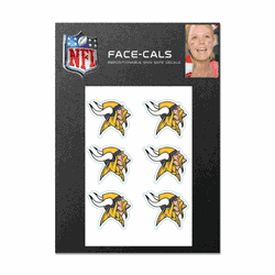 Minnesota Vikings Tattoo Face Cals