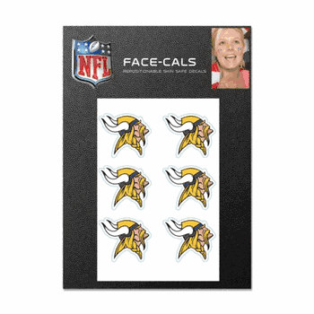 Minnesota Vikings Tattoo Face Cals