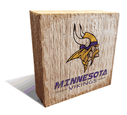 Minnesota Vikings Team Logo Block 6X6
