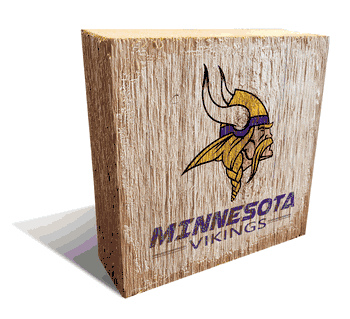 Minnesota Vikings Team Logo Block 6X6