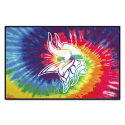 Minnesota Vikings Tie Dye Starter Mat Accent Rug - 19in. x 30in.