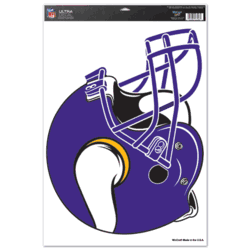 Minnesota Vikings Ultra Decal 11in x 17in Helmet