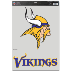 Minnesota Vikings Ultra Decal 11in x 17in Logo