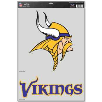 Minnesota Vikings Ultra Decal 11in x 17in Logo