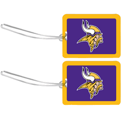 Minnesota Vikings Vinyl Luggage Tag, 2pk