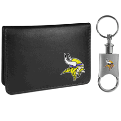 Minnesota Vikings Weekend Bi-fold Wallet & Valet Key Chain