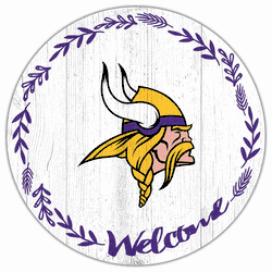 Minnesota Vikings Welcome 12in Circle