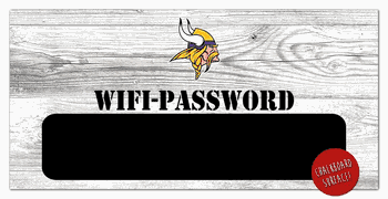 Minnesota Vikings Wifi Password 6x12 Sign