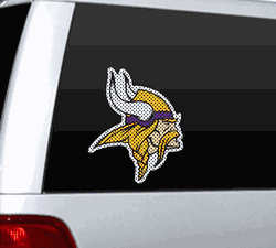 Minnesota Vikings Window Film 12 Inch Die Cut CO