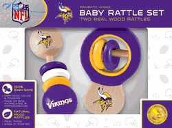 Minnesota Vikings Wood Rattle Set