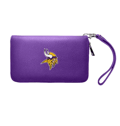 Minnesota Vikings Zip Organizer Wallet Pebble Purple