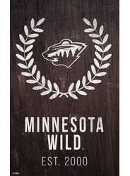 Minnesota Wild 11x19 Laurel Wreath Sign