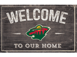 Minnesota Wild 11x19 Welcome to our Home Sign