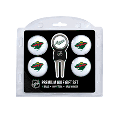 Minnesota Wild 4 Ball Gift Set + Divot Tool & Marker