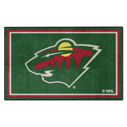 Minnesota Wild 4ft. x 6ft. Plush Area Rug