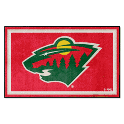 Minnesota Wild 4ft. x 6ft. Plush Area Rug