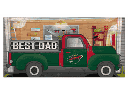 Minnesota Wild Best Dad Truck 6x12 Sign