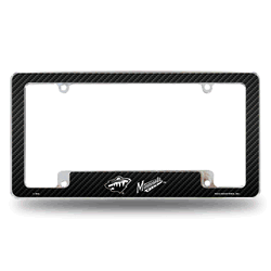 Minnesota Wild Black 12" x 6" Chrome All Over Automotive License Plate Frame for Car/Truck/SUV