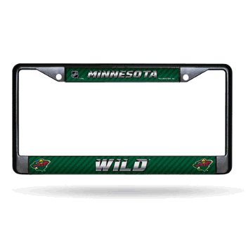 Minnesota Wild  Black Chrome Frame with Decal Inserts 12