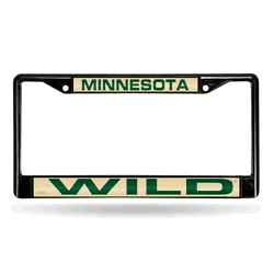 Minnesota Wild Black Laser Chrome Frame