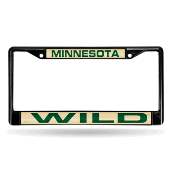 Minnesota Wild Black Laser Chrome Frame