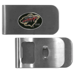 Minnesota Wild Bottle Opener Money Clip