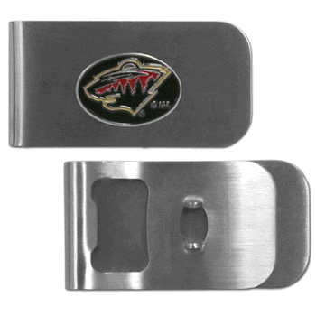Minnesota Wild Bottle Opener Money Clip