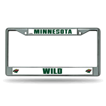 Minnesota Wild Standard Chrome Frame with Plastic Inserts 12