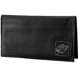 Minnesota Wild Deluxe Leather Checkbook Cover