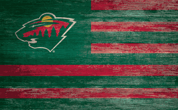 Minnesota Wild Distressed Flag 11x19