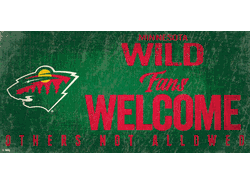Minnesota Wild Fans Welcome Sign