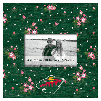 Minnesota Wild Floral 10x10 Frame