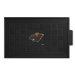 Minnesota Wild Heavy Duty Vinyl Medallion Door Mat - 19.5in. x 31in.