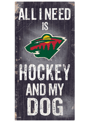 Minnesota Wild Hockey and My Dog Sign