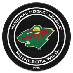 Minnesota Wild Hockey Puck Rug - 27in. Diameter