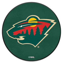 Minnesota Wild Hockey Puck Rug - 27in. Diameter