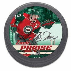 Minnesota Wild Hockey Puck - Zach Parise